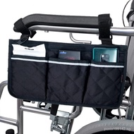 Wheelchair Side Bag Wheelchair Armrest Accessories Side Armrest Buggy Bag Storage Bag Walker Storage Bag