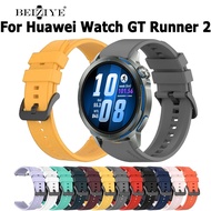 Beiziye For huawei watch GT Runner 2 Watch Strap Solid Color Silicone Watchband