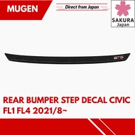 MUGEN Rear Bumper Step Decal Civic FL1 FL4 2021/8~