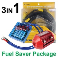 [FREE🎁]3in1 PIVOT VS-1 Voltage Stabilizer + PIVOT 5-Point Grounding Cable + HKS Magnet Fuel Saver Pa
