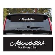 Sticker Cermin kereta.Alhamdulillah for everything