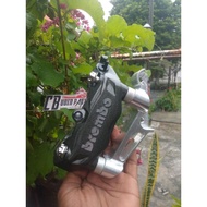 BREMBO M432 CALIPER BREMBO 4PISTON BLACK DETAIL ORIGINAL CALIPER