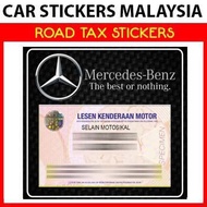 New Roadtax Holder 2024 sticker - Mercedes Benz Car Logo RTCAR