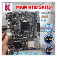 Main H110 Gigabyte/ Asus/ MSI ( tặng keo tản nhiệt) tháo máy sáng trưng full tụ chính hãng chạy tốt