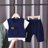 COD PAKAIAN ANAK LAKI LAKI BAJU LENGAN PENDEK ANAK SETELAN ROMPI ANAK LAKI LAKI DAN PEREMPUAN BAJU D
