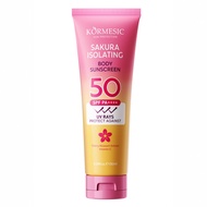 KORMESIC Refreshing Body Sunscreen Cream Cherry Blossom Isolation SPF50+Non-Greasy with C Sunscreen 