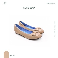 LA BELLA รองเท้าคัชชูหนังแกะ  รุ่น ELISE BOW -  SAND