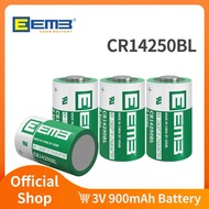 2/4/10/50PCS EEMB CR14250 3V 1/2AA Size CR14250BL Lithium Battery 900mAh Li-MnO2 Battery Non recharg