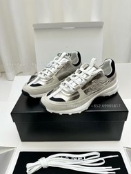 👏CHANEL 25A Casual 運動鞋 淡金色 全實拍 100% new🎁 Size:35 36 37 38 39 40 （部分斷碼 手慢冇）香奈兒 Sneaker 小白鞋 返工鞋 返學鞋 休閒