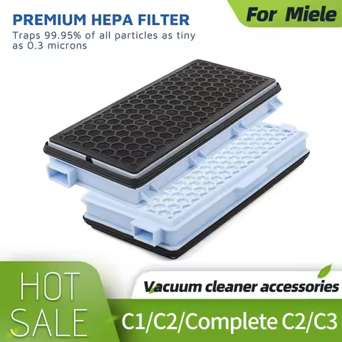 HEPA Filters for Miele SF AA 50 Active AirClean Filter for Miele Vacuum Cleaner Filter Compact C1 C2