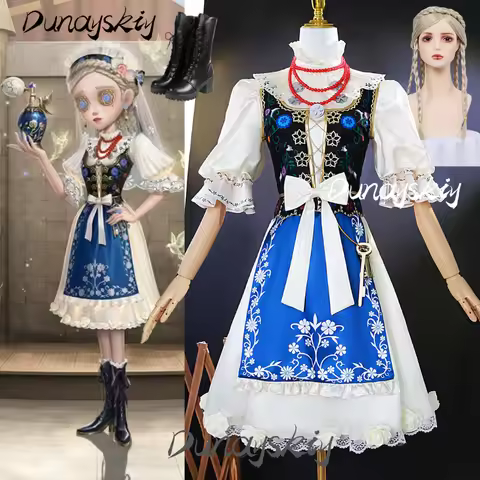 Identity V Perfumer Chloe Vera Nair Judith the Dove Cosplay Event Costume Set Dress Up Party Pigtail