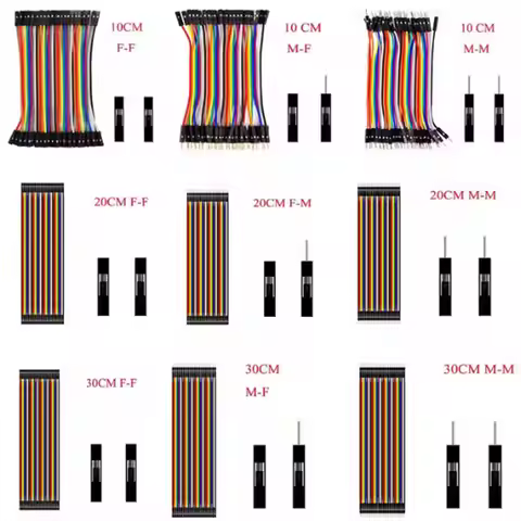 2.54mm40PIN 10/20/30CM Dupont Line Male to Male Female to Male Female to Female Jumper Dupont Wire C
