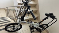 白色 JAVA 摺疊單車 Java  X2 16”  9 speed
