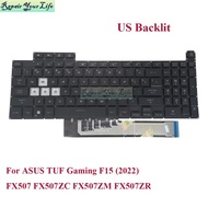 US Backlight Keyboard for ASUS TUF Gaming F15 fx507 FX507ZE FX507ZM FX507ZR FX507ZC Replacement Keyb