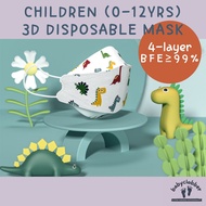 Children/ Kids 3D Disposable Medical Grade Mask (4-layer)