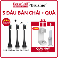 [𝗖𝗡𝟮] [Full Quà] COMBO 3 đầu Bàn chải đánh răng điện 3 trong 1 Brushie - Đánh răng rửa mặt chăm sóc 