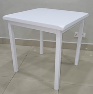 RECTANGULAR DINING TABLE 75CM X75 CM WHITE