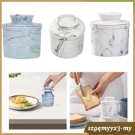 [Toolroom] Ceramic Butter Container Butter Crock Bread and Toast for Counter for Fresh