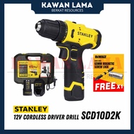 STANLEY SCD10D2K 12V Cordless Drill Driver with 2x 2Ah Batteries &amp; 1.5A Charger