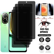 4Pcs For Realme C67 4G Glass OPPO Realme C67 Tempered Glass Protective Privacy Anti-Spy Screen Prote