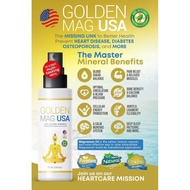 Original Golden Mag USA MAGNESIUM SPRAY  ( sealed ) 1-bottle Important Mineral Magnesium + Support Supplement (Muscle Pain Reliever, High Blood, Diabetes, Insomnia Health support