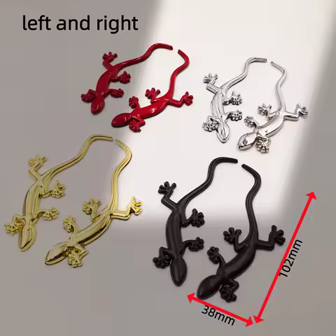 3D Metal Truck Sticker Lizard Gecko Decal Badge Emblem for Car Rear Trunk Body Decorative Emblem Bad