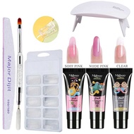 Poly Gel 3 Colors Quick-dry Manicure Tools UV Nail Lamp Nail Molds Nail Extension Set (3)