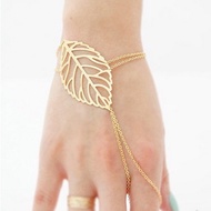 TSM88- beautiful imported women's bracelet with leaf motif and accent bracelet