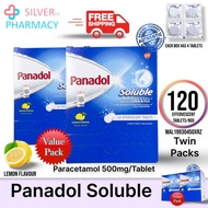 [Exp 12/2025] Panadol Soluble Lemon Flavour 500mg Tablets 120's [Single /Twin]