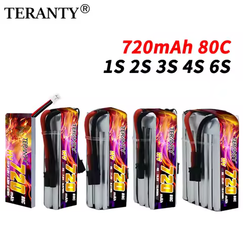 3Pcs/Set TERANTY 1S/2S/3S/4S/6S HV Lipo Battery 720mAh 180C With XT30 For Emax Tinyhawk King Kong Ld
