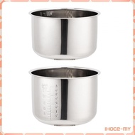 [IhoceMY] Inner Pot for Rice Cooker Kitchen Accessories Stainless Steel Cooking Container