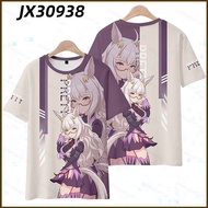 Uma Musume Pretty Derby Biwa Hayahide Cosplay Summer T-Shirt - Short Sleeve