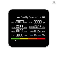 9 in 1 Air Quality Monitor CO2 Meter Carbon Dioxide Detector CO2 CO TVOC HCHO PM2.5 PM1.0 PM10 Tempe