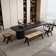 Silent Style Tea Table Tea Table Integrated Zen Feel Log Large Board Table Solid Wood Tea Table Chai