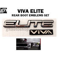 Viva elite emblem set for Viva Elite rear boot
