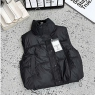 Áo phao gile da nữ Quảng Châu Cao Cấp mẫu mới đông 2024 đủ màu đen rêu trắng nâu Size từ 41-65kg