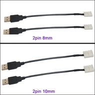 3pcs 2pin 8mm /2pin 10mm Single Color Led Connector 15cm cable led strip tape light connector 8mm/10