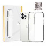 iPhone 12 Pro Max Signature 電話保護殼_水晶透明/灰帶