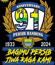 KAOS PERSIB ANNIVERSARY 89 / KAOS PERSIB ANNIVERSARY 90 91 / BAJU PERSIB BANDUNG JIWA RAGA KAMI BOBO