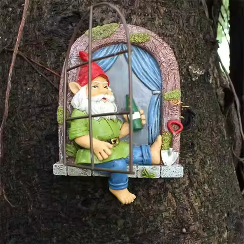 Creative Napping Garden Gnome And Frog Patio Ornament Napping Garden Dwarf Statue Figurine Garden Ac