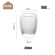 e99store Drink Glass Cup Glass Coffee Cup Water Glass Coffee Cups Beer Glass DrinkWare Double Glass