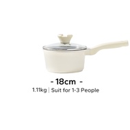 Redchef Nonstick Ceramic Rock Milk Pot Die-Cast With LidNo PFAS&amp; PTFE&amp; PFOA Heightened Suitable for All Stoves Instant noodle pot