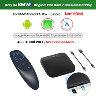 JRBAS AuroraLink สำหรับ BMW ไร้สาย CarPlay Ai Box ทีวีวิดีโอรถกล่องสำหรับ ID6 ID7 E90 ID8 G06 G05 G3