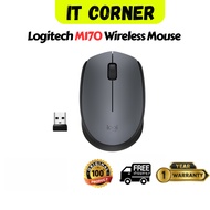 Logitech M170 Wireless Mouse, 2.4 GHz with USB Nano Receiver, Optical Tracking, 12-Months Battery Li