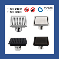 Onimi Italia - 6 Inch Insert Tiles Floor Trap (Anti Insect / Anti Odour) Stainless Steel 150mm - Bla