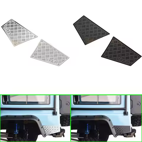 1set Stainless Steel Decorative Sheet for 1/8 RC Crawler Car MJX FOR H8H DEFENDER Accessories