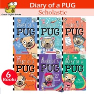 (In Stock) พร้อมส่ง ชุดหนังสือไดอารี่ DIARY OF A PUG Series 6 Books Collection Set Paperback