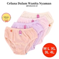 UNDIES - Plain Women's Panties ML XL 3L 4L Fit To Extra Jumbo YY Oliva Plain