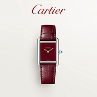 Cartier Cartier Tank Must Quartz Watch Burgundy Crocodile Leather Strap Watch