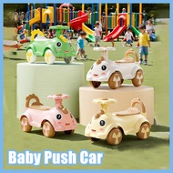 Baby Push Car Music Lights 4 Wheels Anti-Rollover Universal Wheel Indoor Outdoor Ride-on Toy